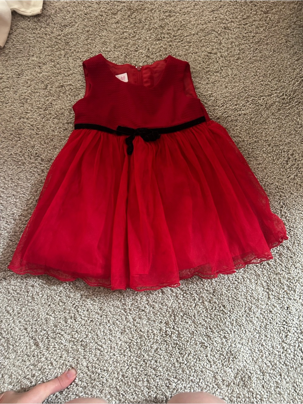 Bonnie Baby 12 Month Red Dress